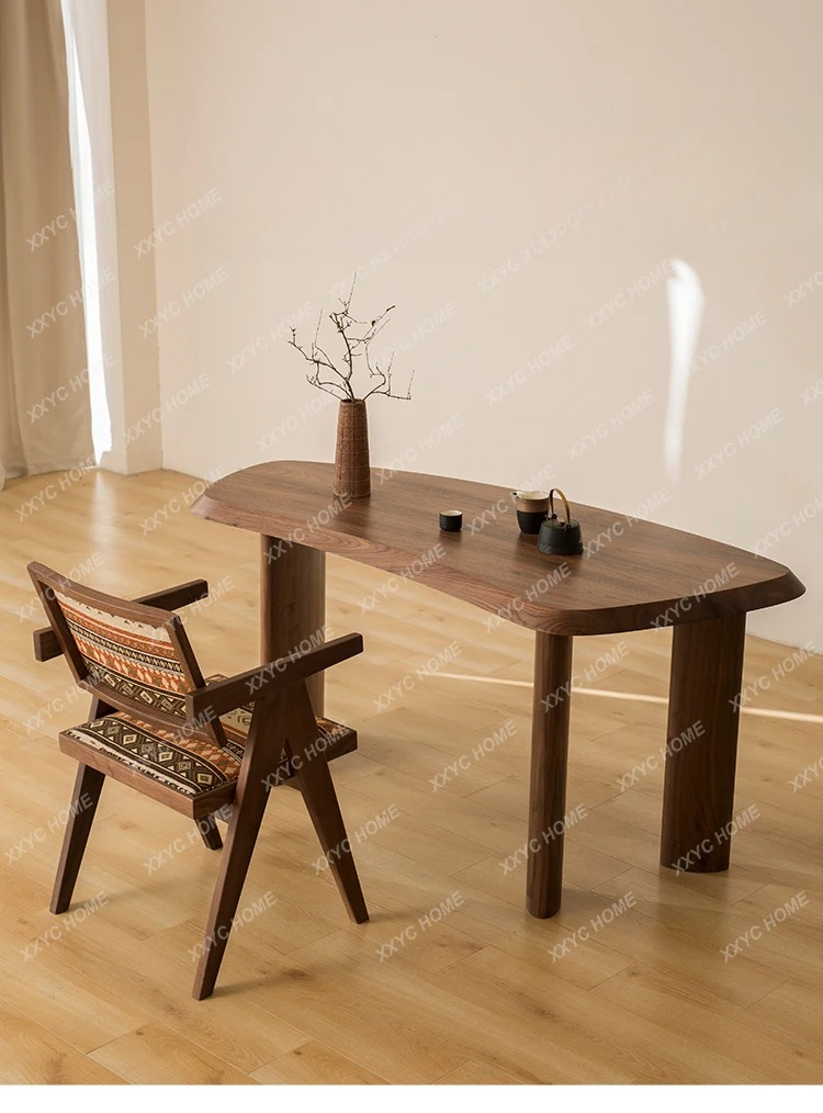 Home Office Login - Y1 Nordic simple desk black walnut