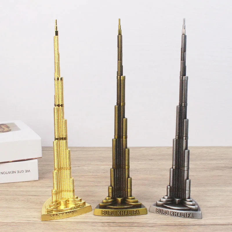 Home Office Dubai - Creative Dubai Tower Building Alloy Accessories