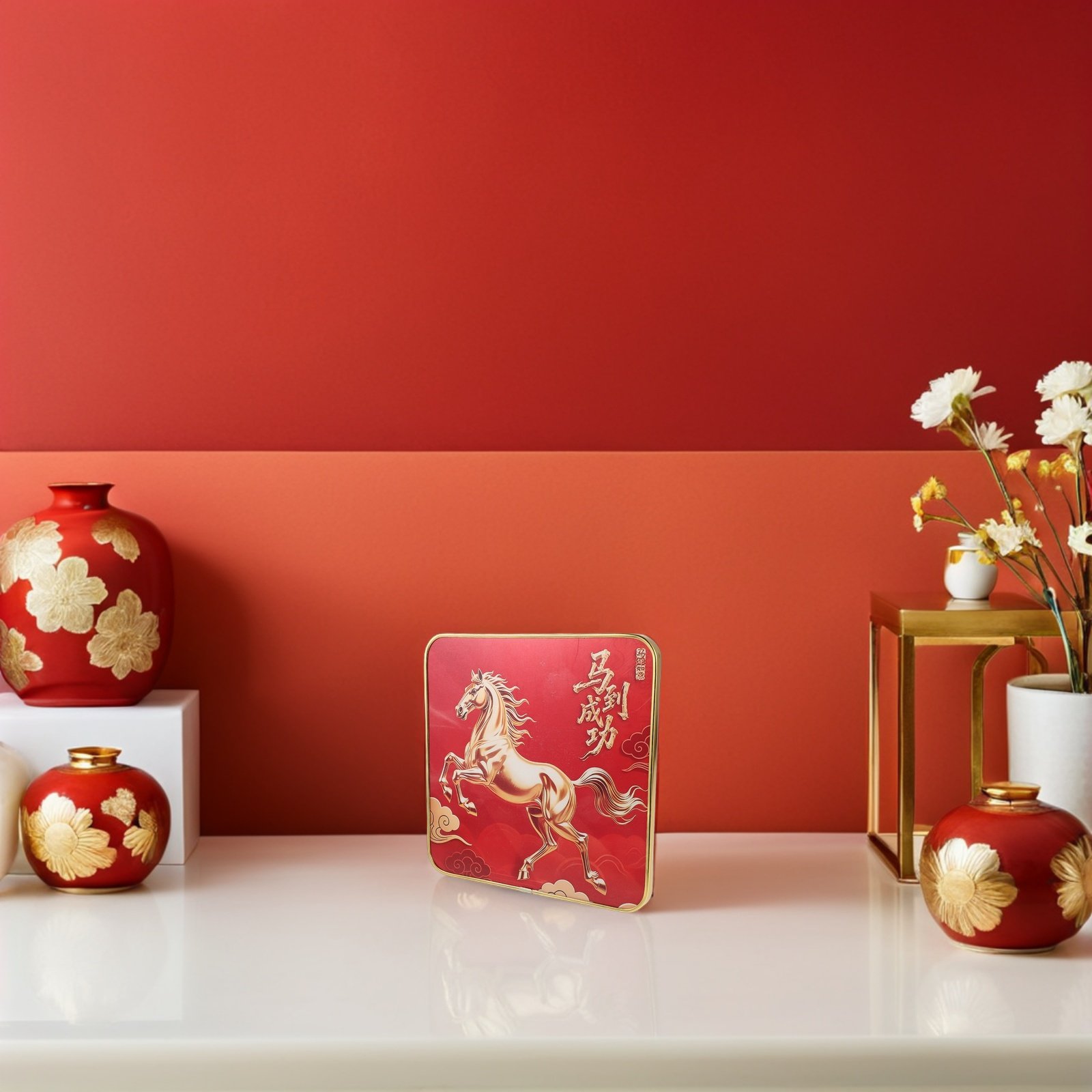 Home Office Furniture - 2026 Chinese New Year Horse Artwork