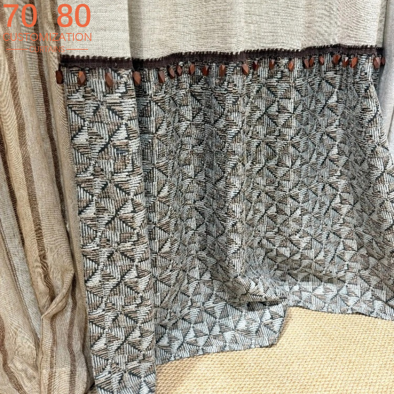 Home Office Login - New Log Color Jacquard Thickened Linen
