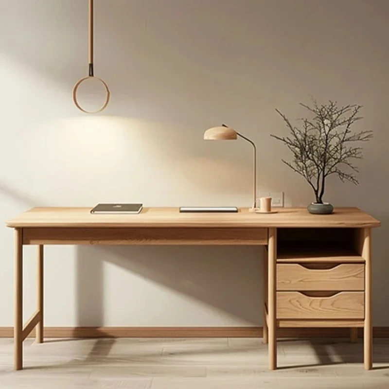 Home Office Login - Nordic home office log simple desk