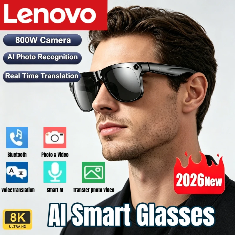 Webcam Hd 1080P - Lenovo AI Smart Glasses 8K HD