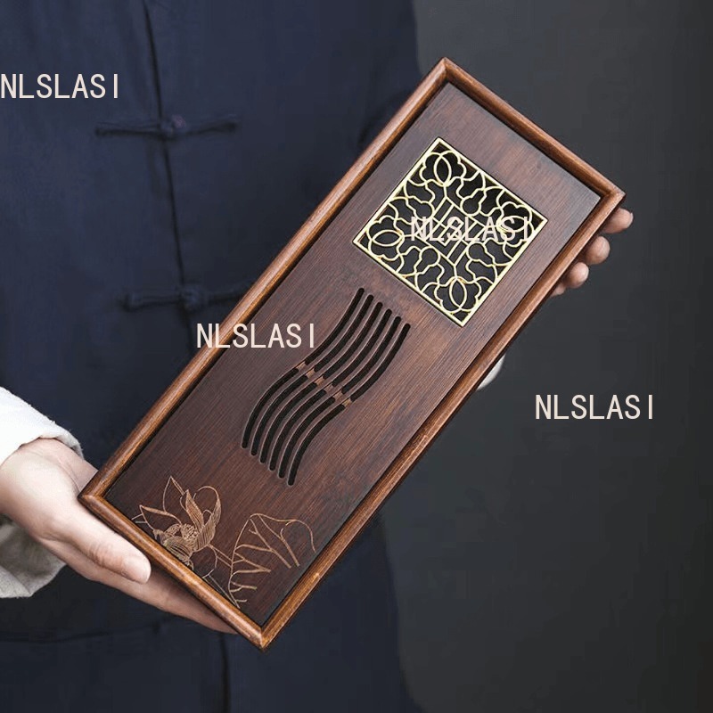 Desktop Organizer Bamboo - Lotus Bamboo Dry Soaking Plate Chinese