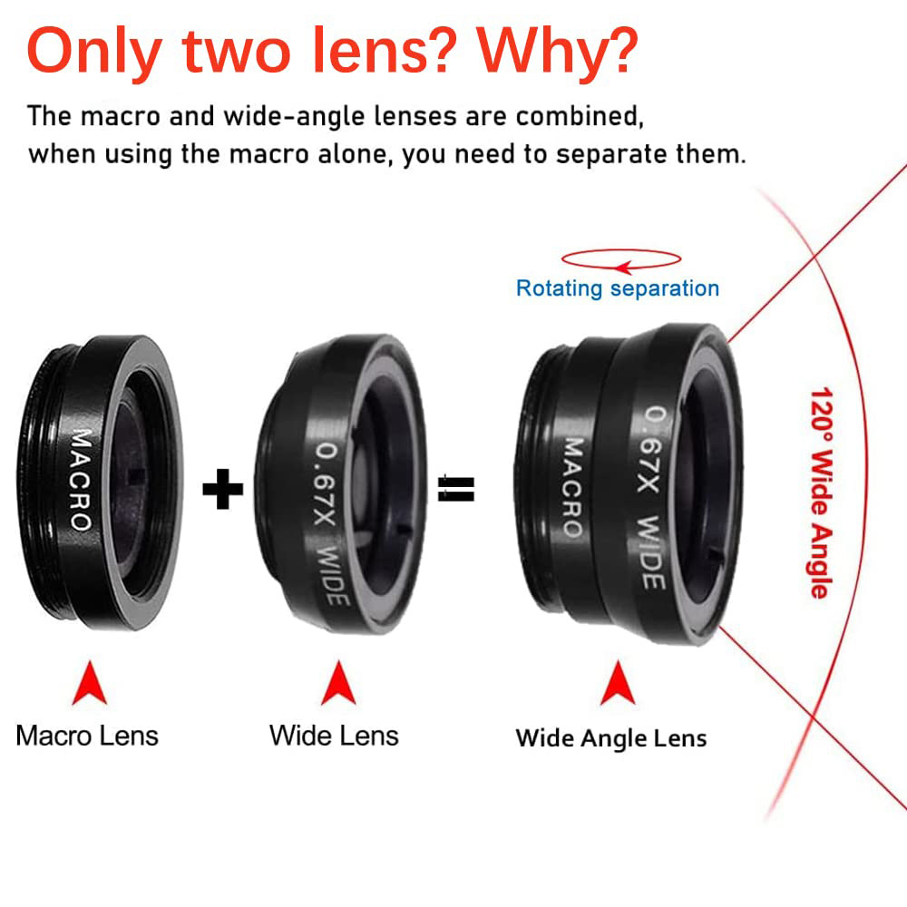 Universal 3 in 1 Fish Eye Lens - Home Office Zoom 评论和价格