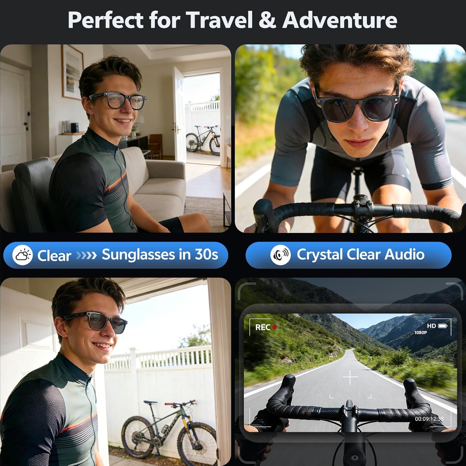 2026 4K 8MP Smart Glasses Men  - Webcam Hd 1080P 评论和价格