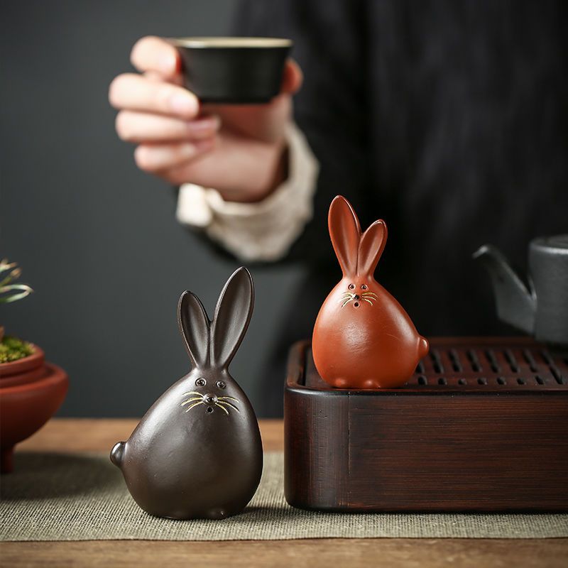 Zisha Clay Tea Pet Handmade Cu - Home Office Feng Shui 评论和价格