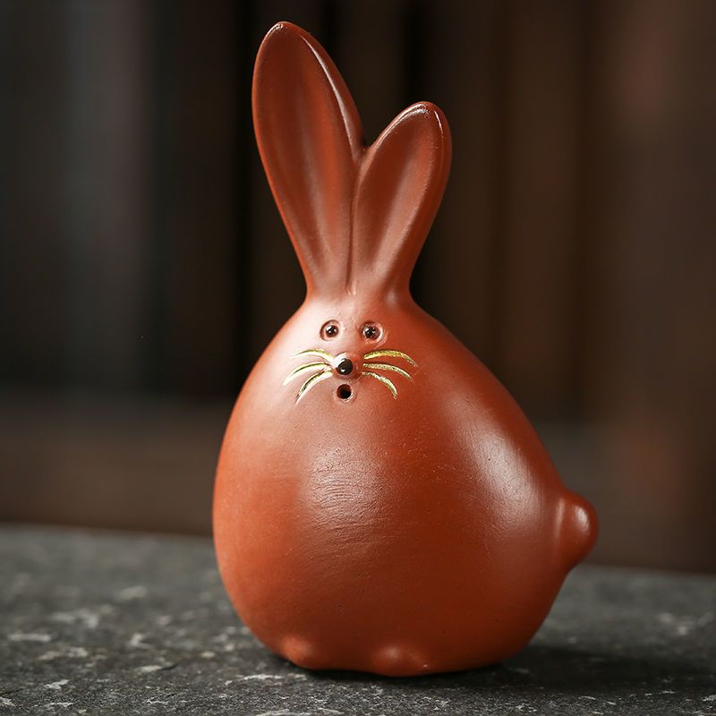 Zisha Clay Tea Pet Handmade Cu - Home Office Feng Shui 评论和价格