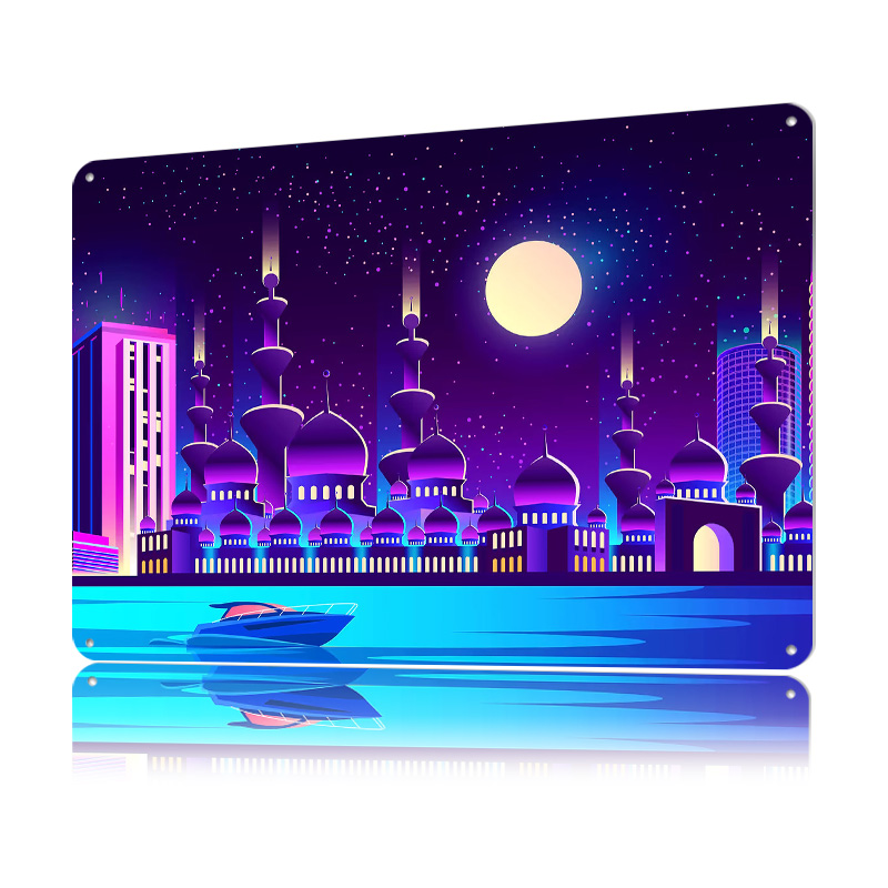 Synthwave Neon City Dubai Meta - Home Office Dubai 评论和价格
