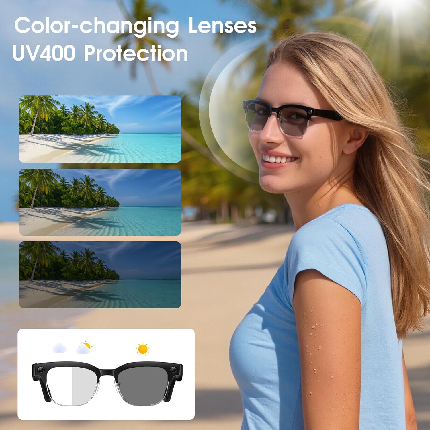 2026 New Men Smart AI Glasses  - Webcam Hd 1080P 评论和价格