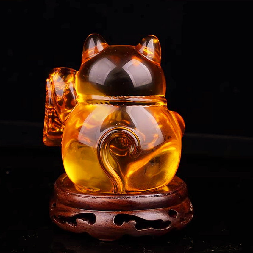 Lucky Cat Desk Ornament,Money  - Home Office Feng Shui 评论和价格