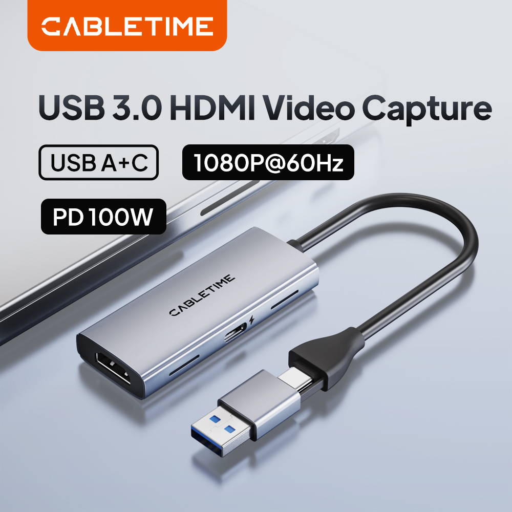 CABLETIME USB 3.0 HDMI Video C - Webcam Hd 1080P 评论和价格