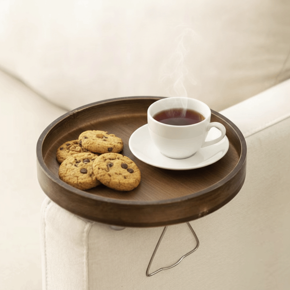 Durable Folding Clip Sofa Armr - Desktop Organizer Bamboo 评论和价格