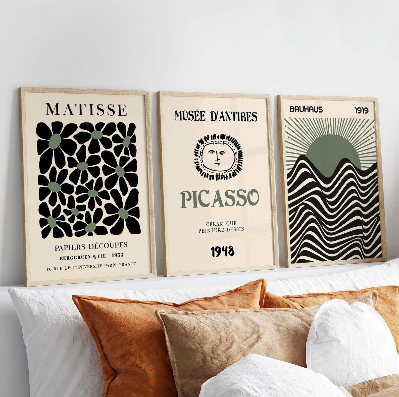 3pcs/set Retro Matisse Canvas  - Home Office Furniture 评论和价格
