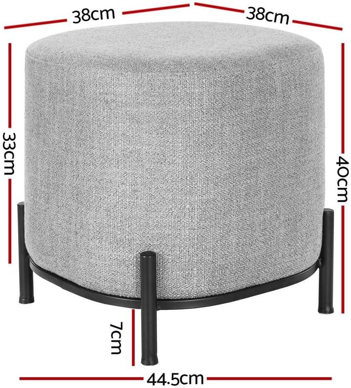 **/Ottoman, Round Footstool Lo - Home Office Furniture 评论和价格
