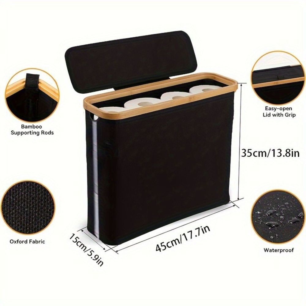 Bamboo Tissue Organizer Rack M - Desktop Organizer Bamboo 评论和价格