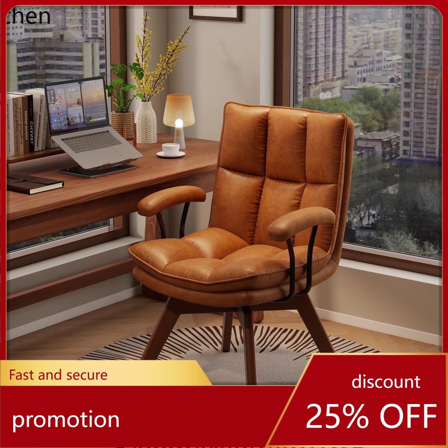 CZ Home Solid Wood Swivel Desk - Home Office Login 评论和价格