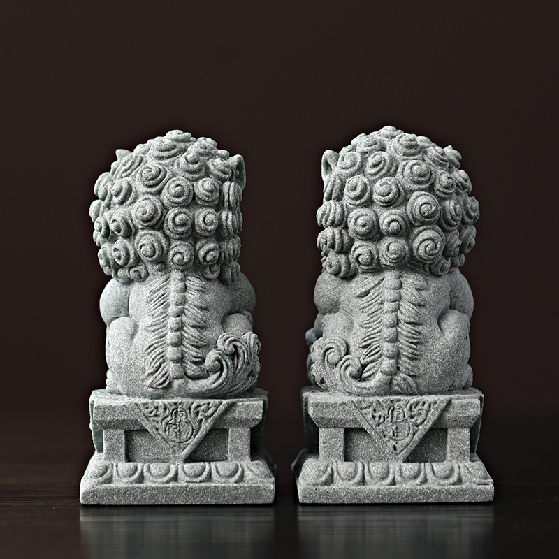 sandstone Kirin mascot sculptu - Home Office Feng Shui 评论和价格