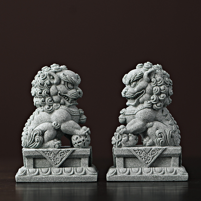 sandstone Kirin mascot sculptu - Home Office Feng Shui 评论和价格