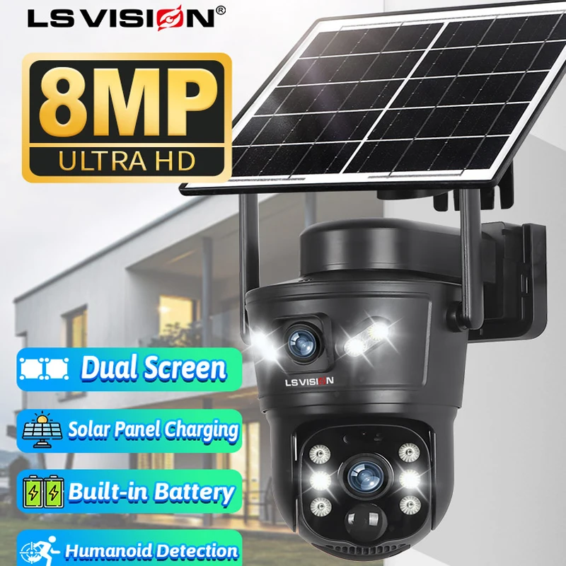 LS VISION 8MP 4G Solar Camera  - Home Office Zoom 评论和价格