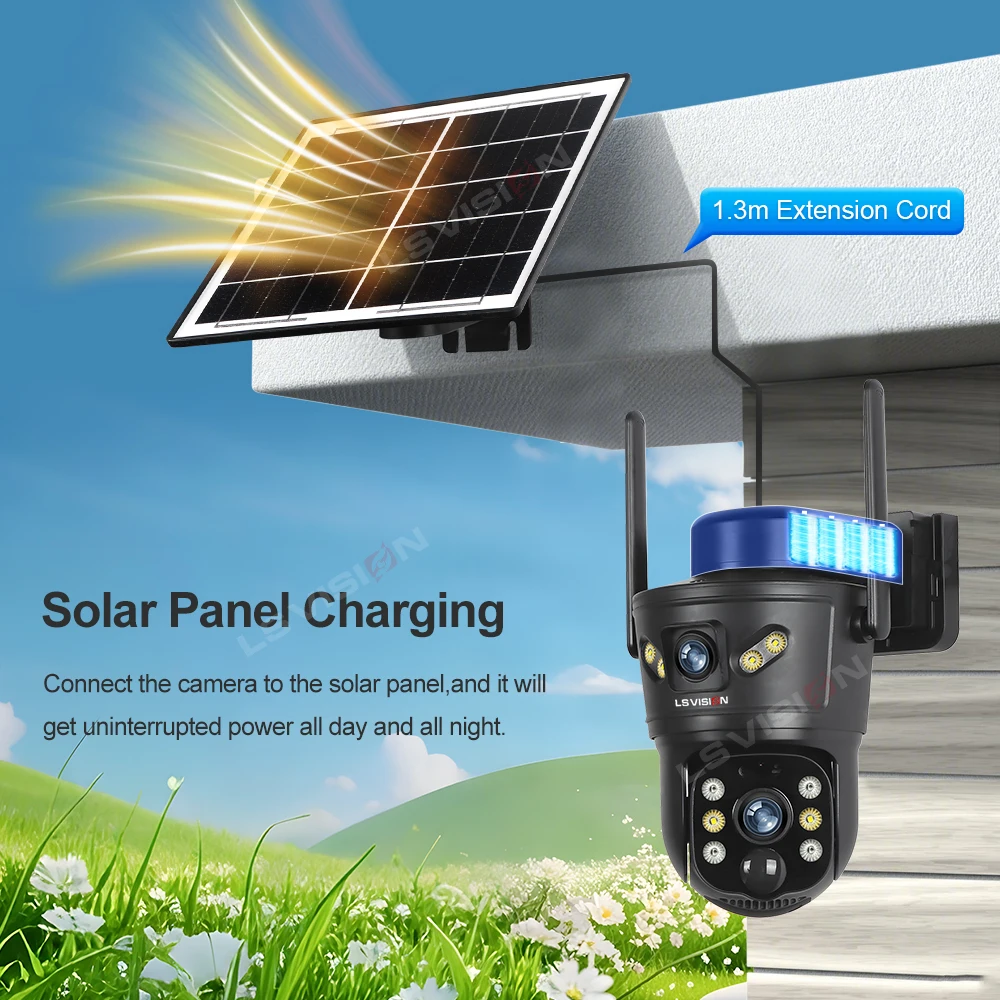 LS VISION 8MP 4G Solar Camera  - Home Office Zoom 评论和价格
