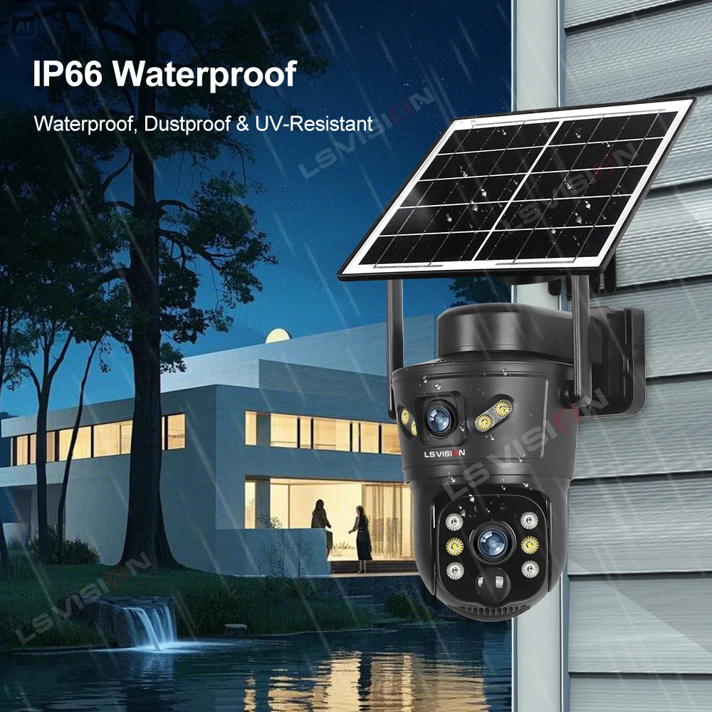 LS VISION 8MP 4G Solar Camera  - Home Office Zoom 评论和价格