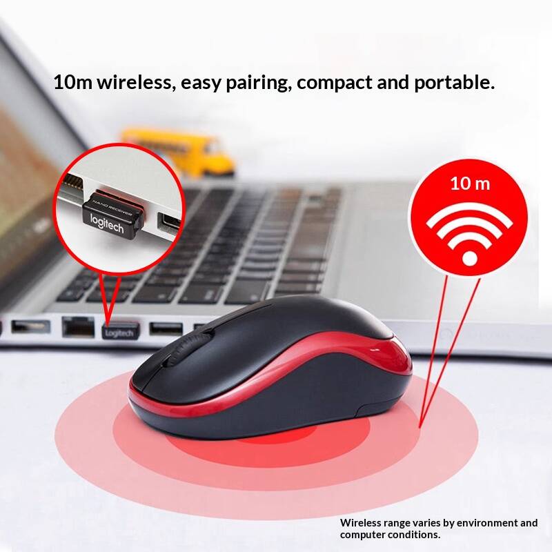 Logitech M185 Wireess Optica M - Home Office Pay 评论和价格