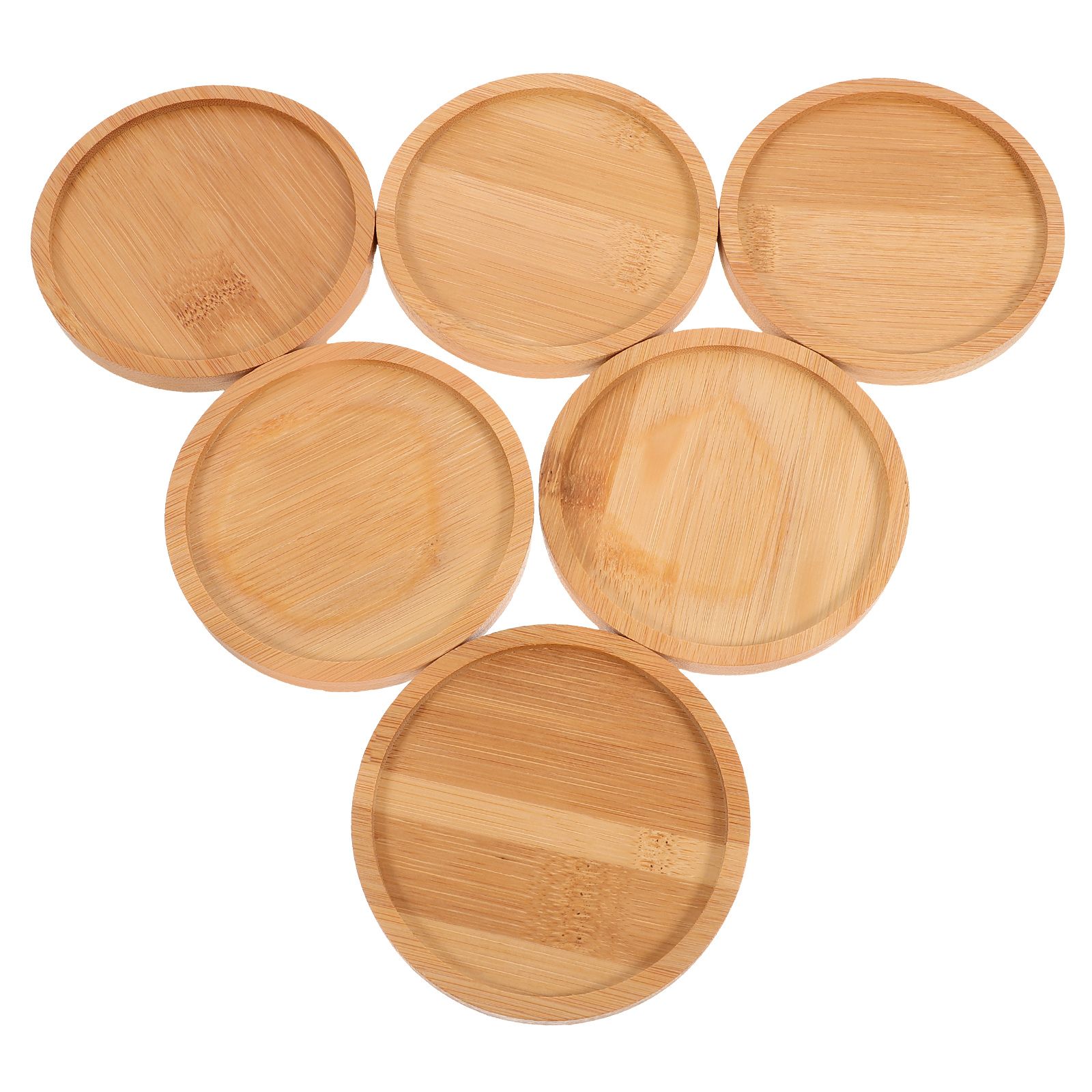 6pcs Mosaic Coaster Hot Pads K - Desktop Organizer Bamboo 评论和价格