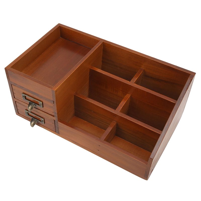 CHCH Wooden Storage Cabinet Re - Desktop Organizer Bamboo 评论和价格