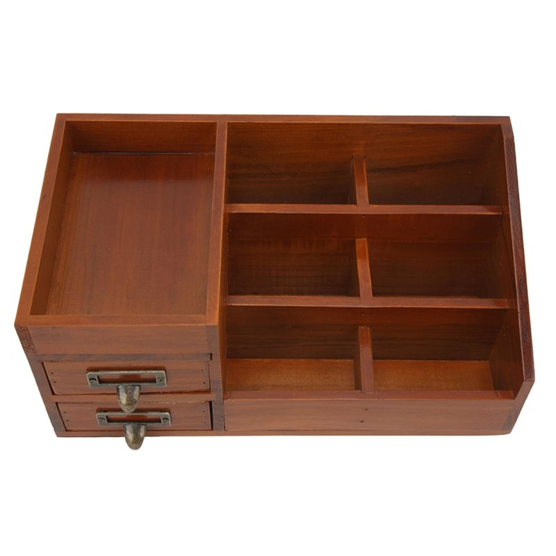 CHCH Wooden Storage Cabinet Re - Desktop Organizer Bamboo 评论和价格