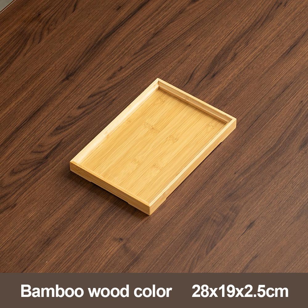 Decorate Tray Natural Bamboo B - Desktop Organizer Bamboo 评论和价格