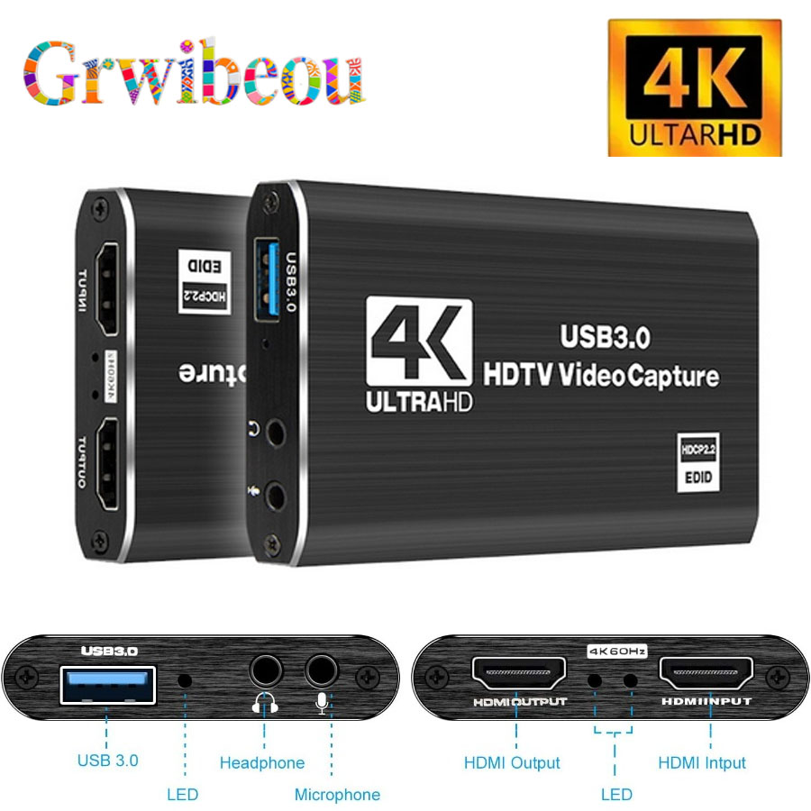 4K USB 3.0 Video Capture Card  - Webcam Hd 1080P 评论和价格