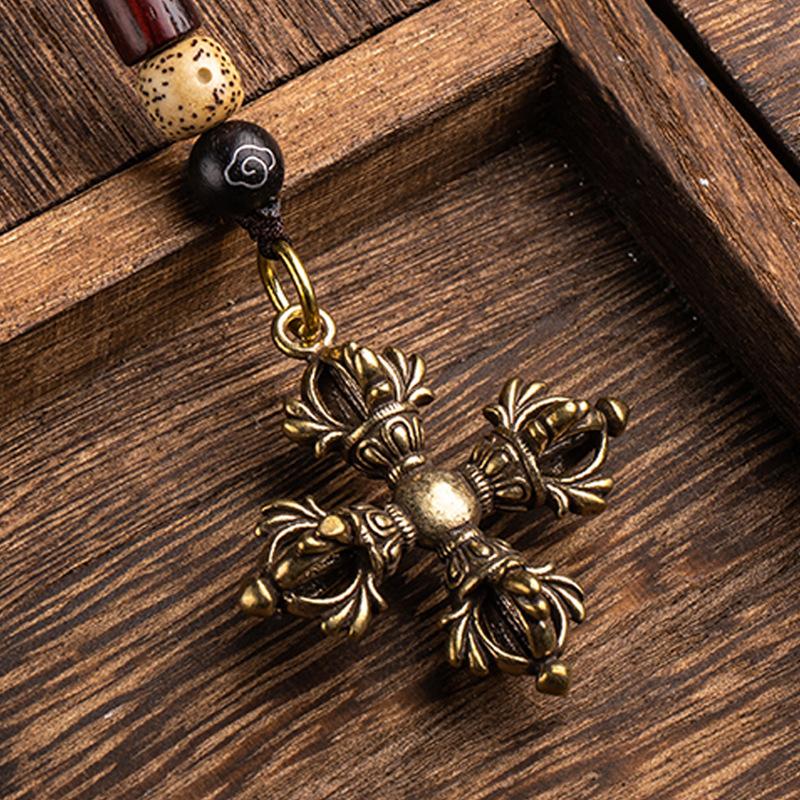 Hot Vintage Copper Vajra Pestl - Home Office Feng Shui 评论和价格
