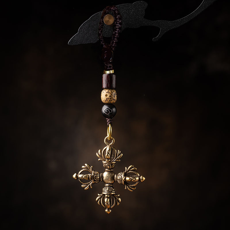 Hot Vintage Copper Vajra Pestl - Home Office Feng Shui 评论和价格