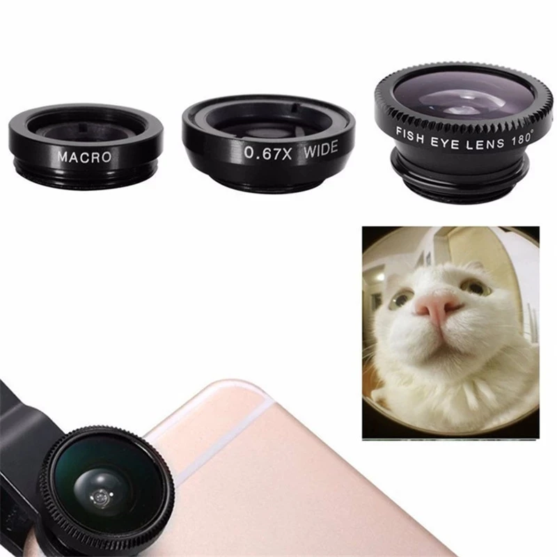 3 In 1 Fisheye Phone Lens 0.67 - Home Office Zoom 评论和价格