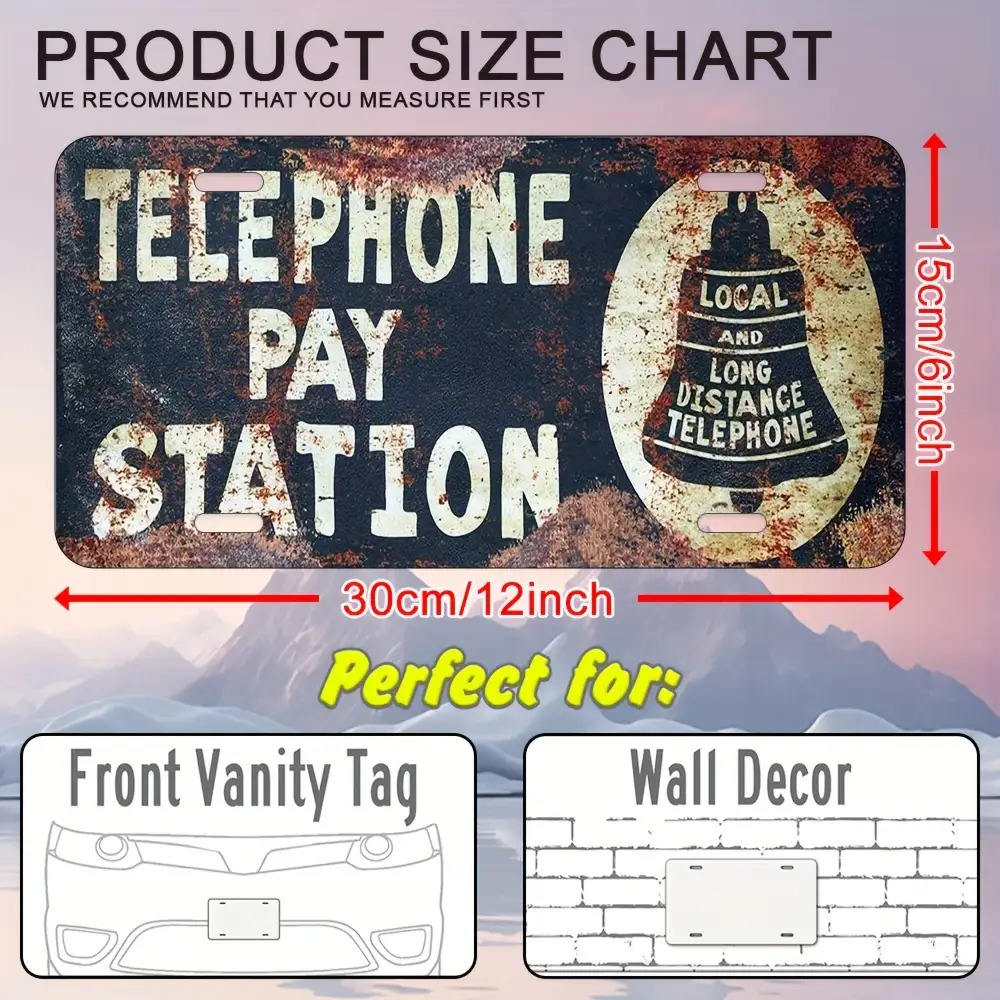 Tin Sign - Telephone Pay Stati - Home Office Pay 评论和价格