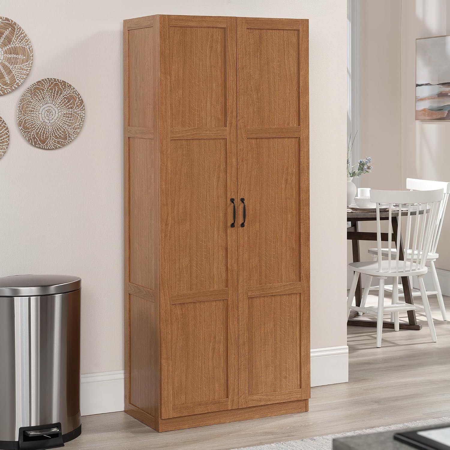 Tall Storage Cabinet, Freestan - Home Office Furniture 评论和价格