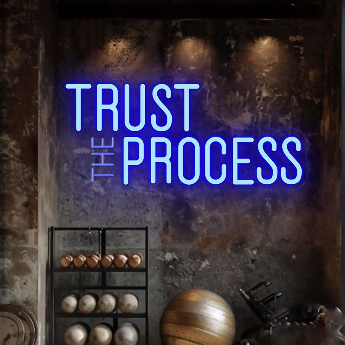 Trust The Process Neon Sign, C - Home Office Quotes 评论和价格