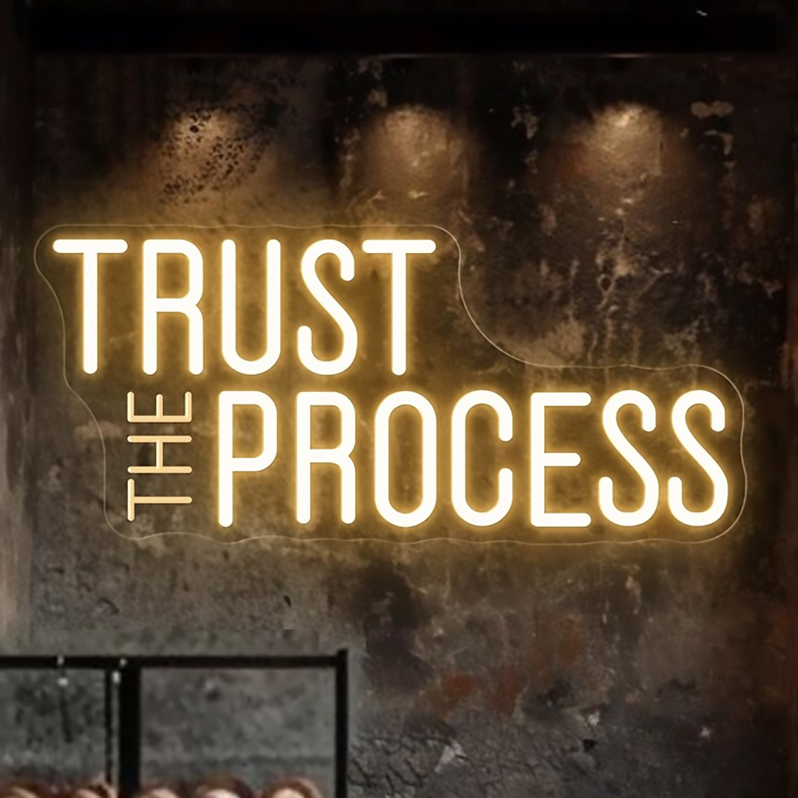 Trust The Process Neon Sign, C - Home Office Quotes 评论和价格