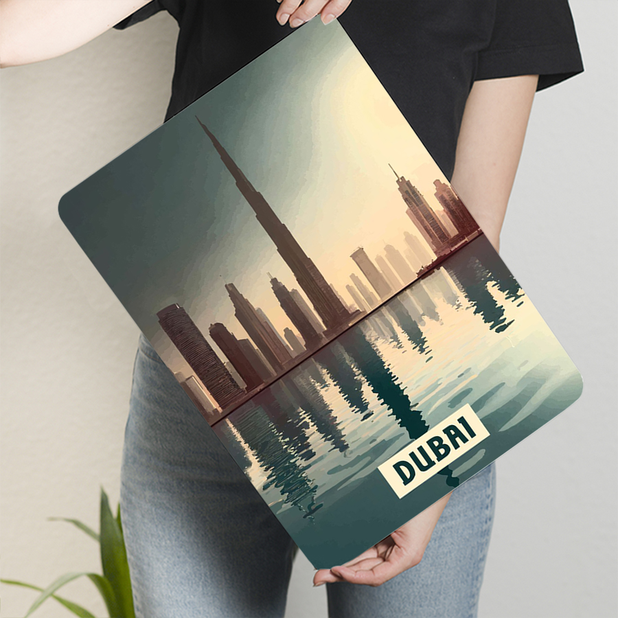 Dubai Skyline at Sunset Metal  - Home Office Dubai 评论和价格