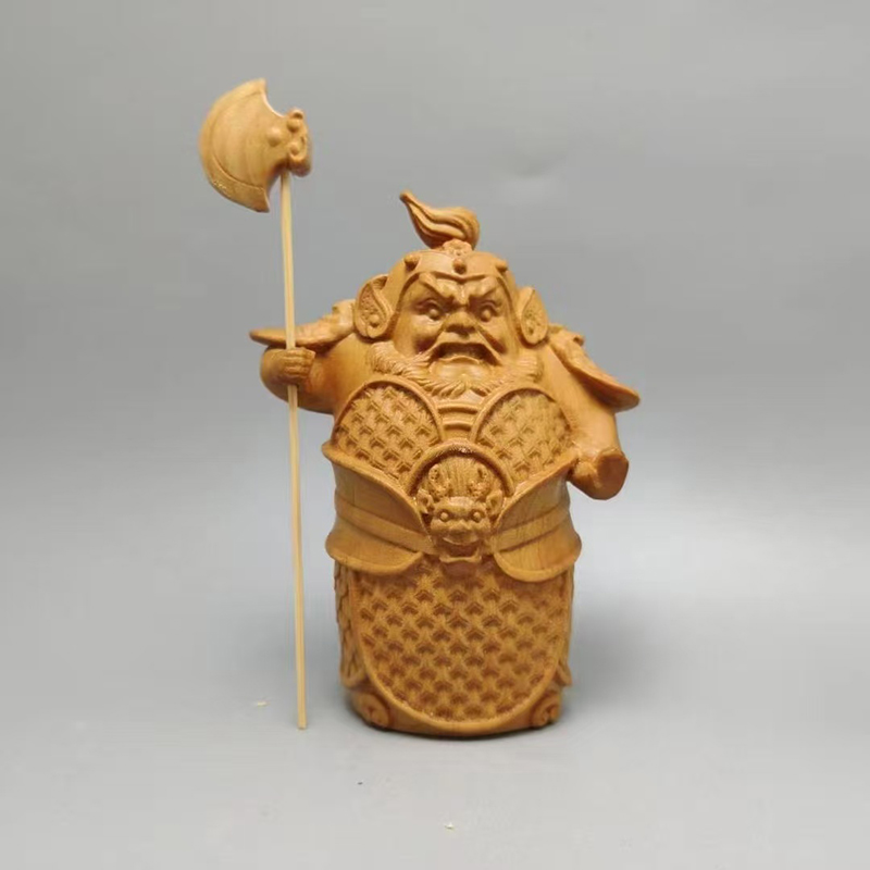 wood carving Door God sculptur - Home Office Feng Shui 评论和价格