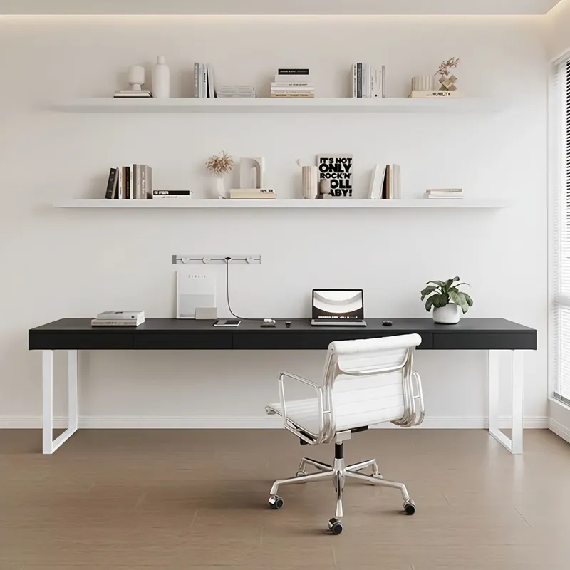 Solid Wood Log Color Desk with - Home Office Login 评论和价格