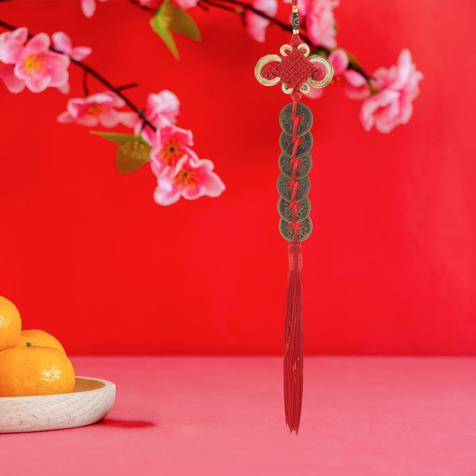 2Pcs Chinese Knot Pendant with - Home Office Feng Shui 评论和价格