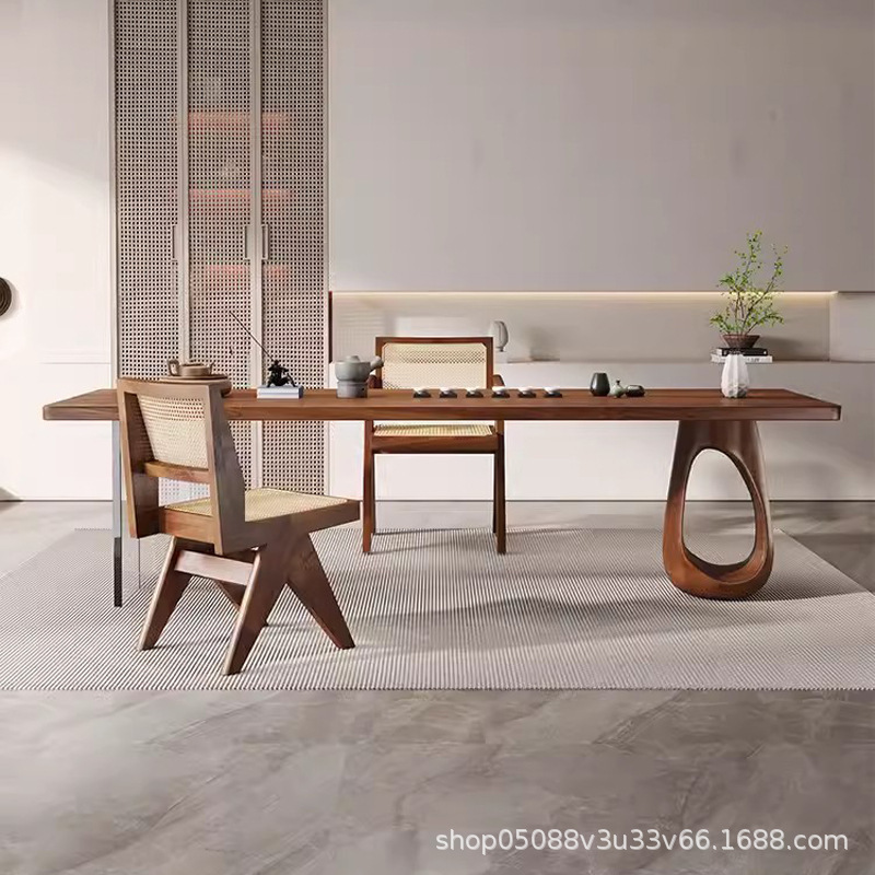 Wabi-sabi style solid wood tea - Home Office Login 评论和价格