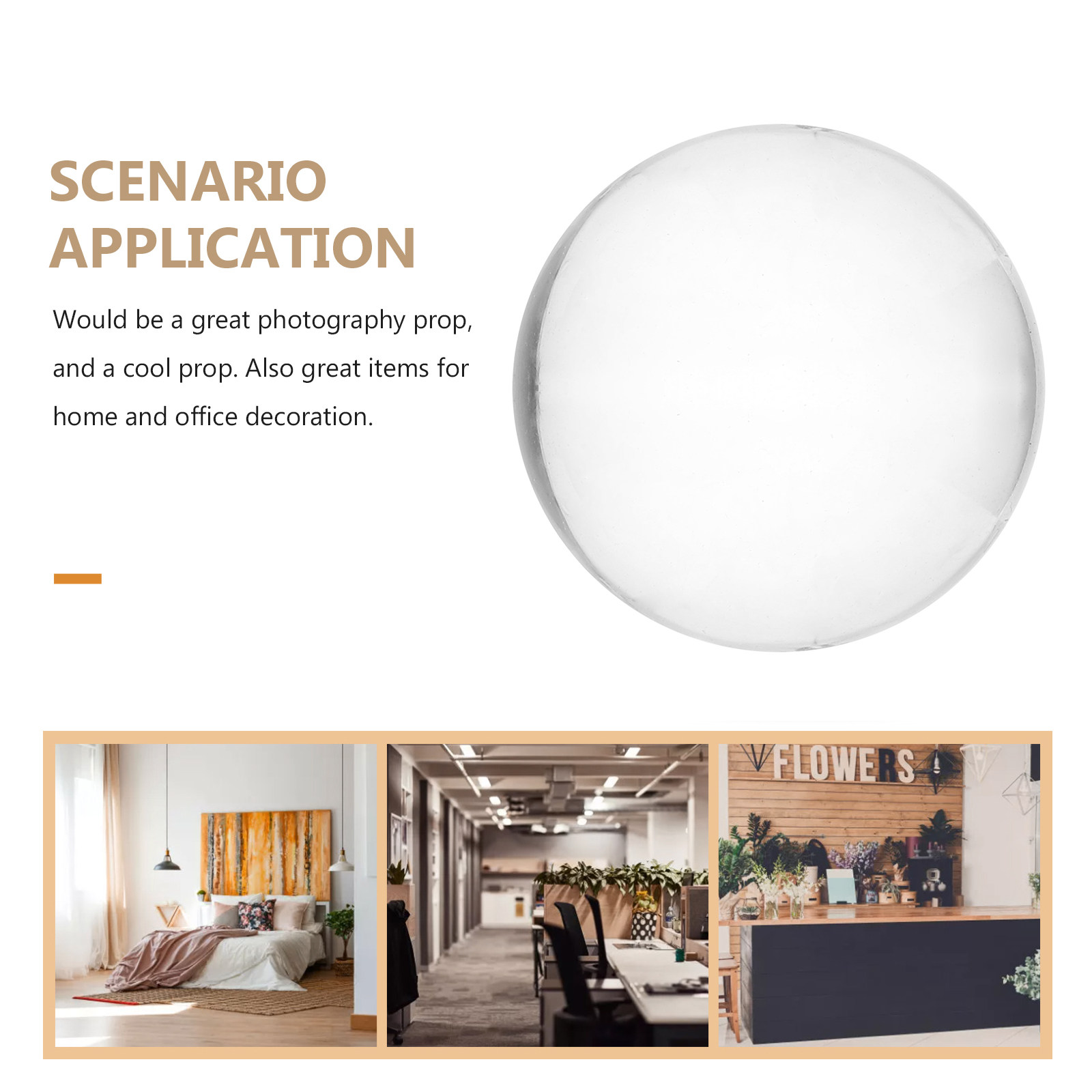 Crystal Ball Photography Prop  - Home Office Feng Shui 评论和价格