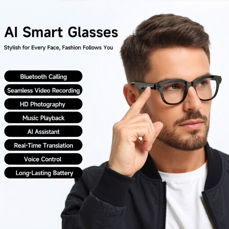FLAUNT AI Smart Glasses 4K Cam - Webcam Hd 1080P 评论和价格