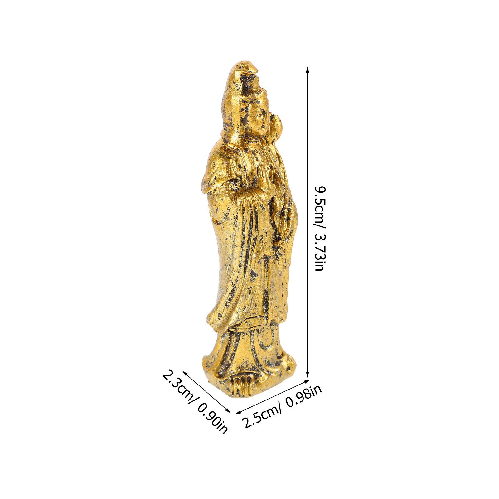 Elegant Vintage Yin Buddha Sta - Home Office Feng Shui 评论和价格
